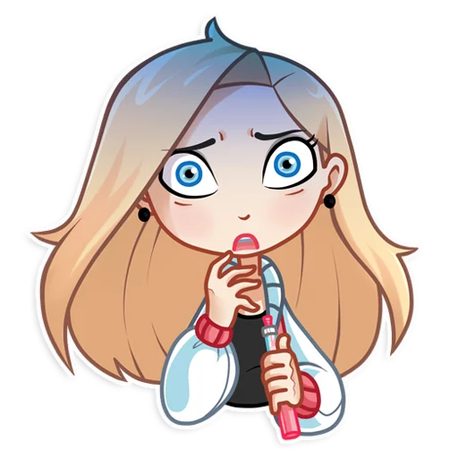 😨 Стикер «Vaper Girl» для Telegram