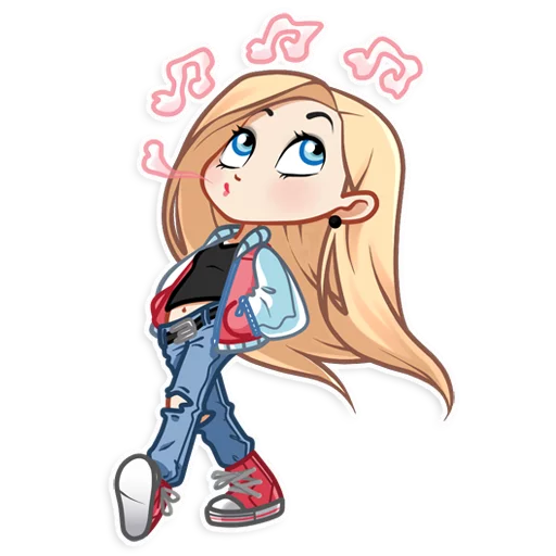 🚶 Стикер «Vaper Girl» для Telegram