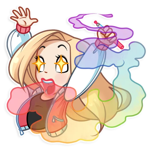 🌈 Стикер «Vaper Girl» для Telegram
