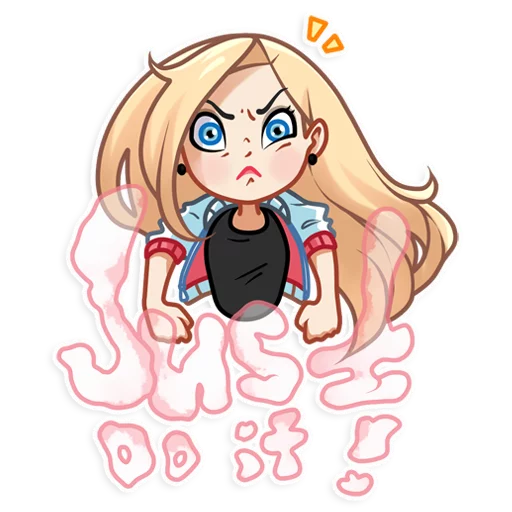 💪 Стикер «Vaper Girl» для Telegram