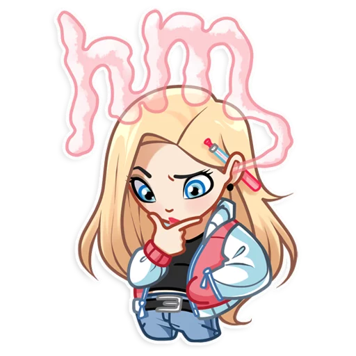 🤔 Стикер «Vaper Girl» для Telegram