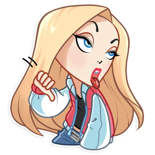 👎 Стикер «Vaper Girl» для Telegram