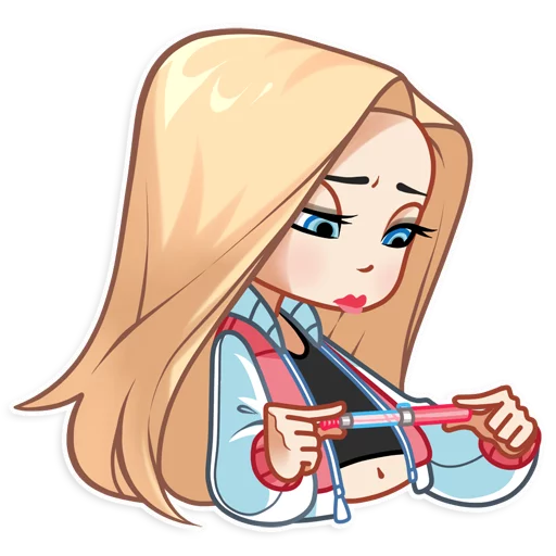😒 Стикер «Vaper Girl» для Telegram