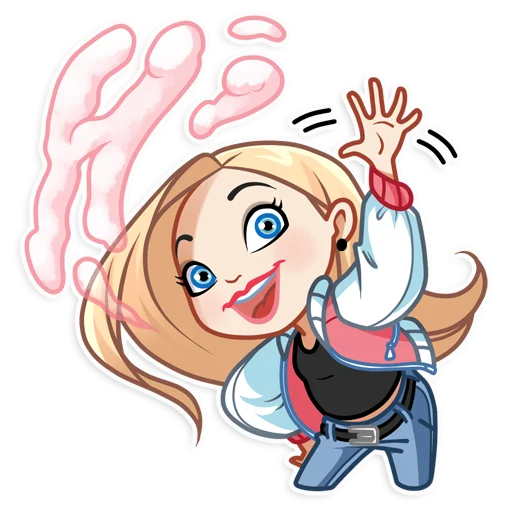 👋 Стикер «Vaper Girl» для Telegram