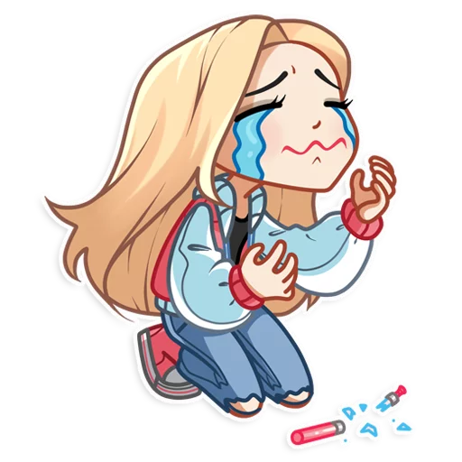 😭 Стикер «Vaper Girl» для Telegram