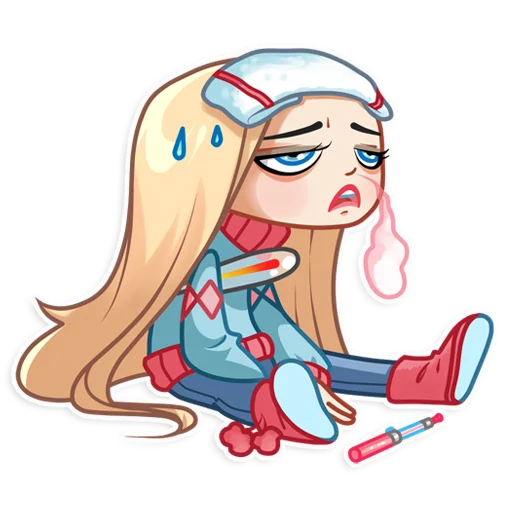 💊 Стикер «Vaper Girl» для Telegram