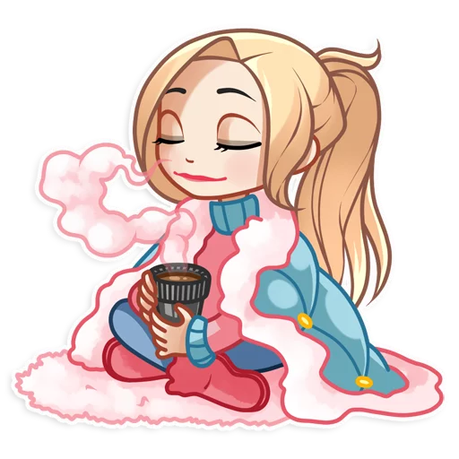 ☕ Стикер «Vaper Girl» для Telegram