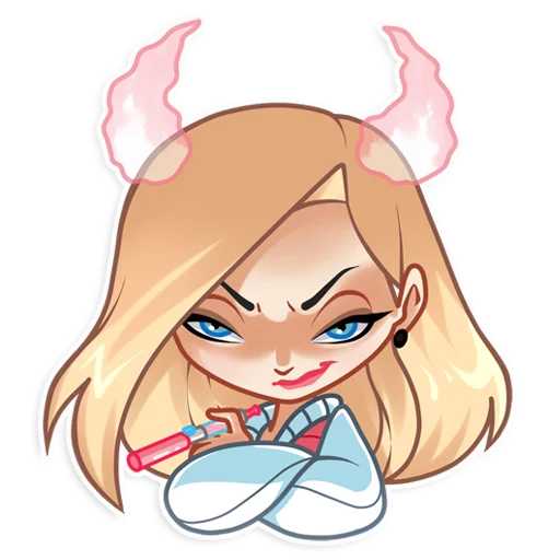 😈 Стикер «Vaper Girl» для Telegram