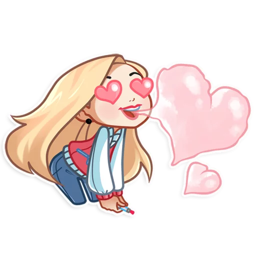 😍 Стикер «Vaper Girl» для Telegram