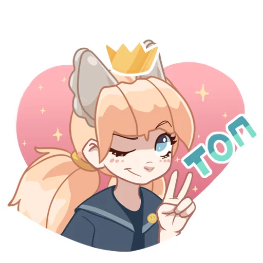 ❤️ Стикер «Вареник-тян» для Telegram