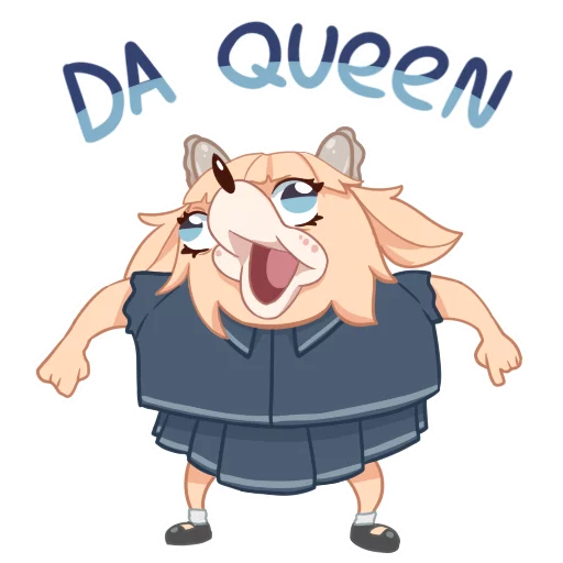 👸 Стикер «Вареник-тян» для Telegram