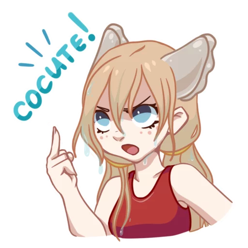 👎 Стикер «Вареник-тян» для Telegram