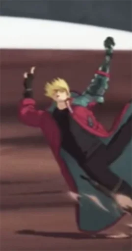 😎 Стикер «The Human Tragedy of Vash The Stampede Trigun» для Telegram