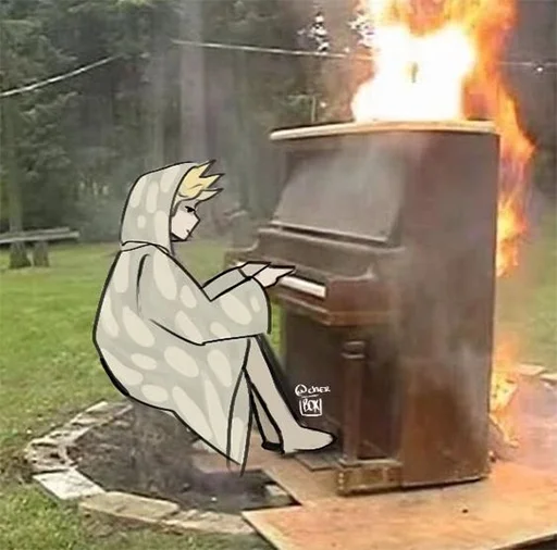 🥲 Стикер «The Human Tragedy of Vash The Stampede Trigun» для Telegram