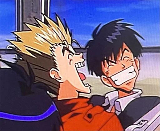 😆 Стикер «The Human Tragedy of Vash The Stampede Trigun» для Telegram