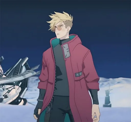 🤨 Стикер «The Human Tragedy of Vash The Stampede Trigun» для Telegram