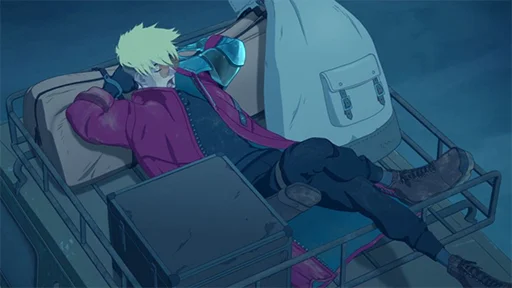 😴 Стикер «The Human Tragedy of Vash The Stampede Trigun» для Telegram