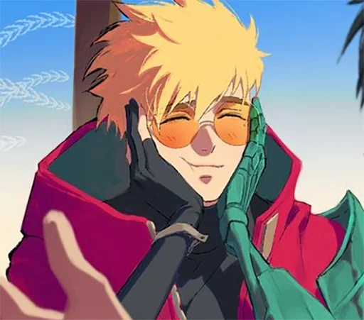 ☺️ Стикер «The Human Tragedy of Vash The Stampede Trigun» для Telegram