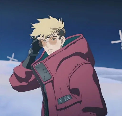 🧐 Стикер «The Human Tragedy of Vash The Stampede Trigun» для Telegram