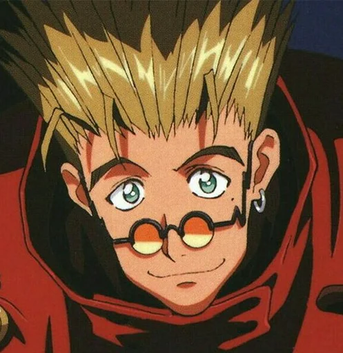🥺 Стикер «The Human Tragedy of Vash The Stampede Trigun» для Telegram