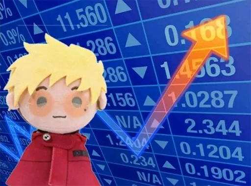 📈 Стикер «The Human Tragedy of Vash The Stampede Trigun» для Telegram