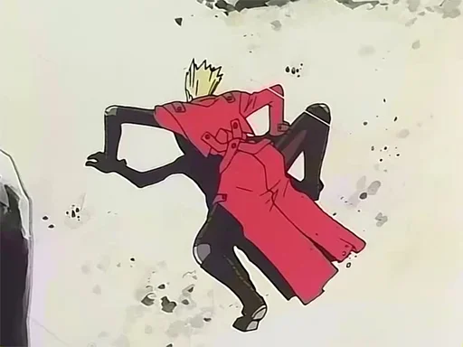 🏃‍♂️ Стикер «The Human Tragedy of Vash The Stampede Trigun» для Telegram