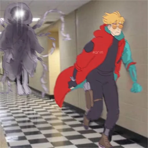 😱 Стикер «The Human Tragedy of Vash The Stampede Trigun» для Telegram