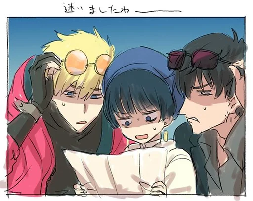 😅 Стикер «The Human Tragedy of Vash The Stampede Trigun» для Telegram