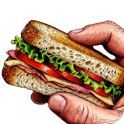 🥪 Стикер «Сантехник Вася» для Telegram
