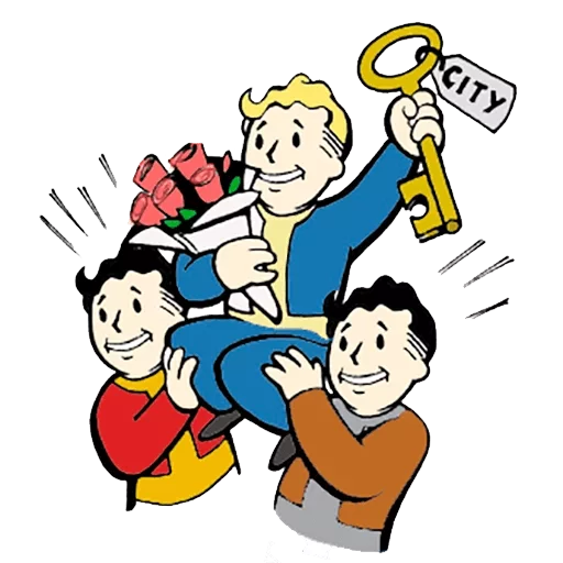 🔑 Стикер «Vault boy» для Telegram
