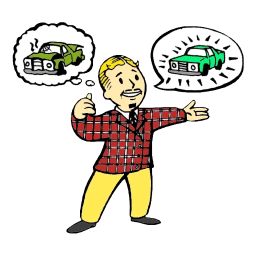 🚙 Стикер «Vault boy» для Telegram