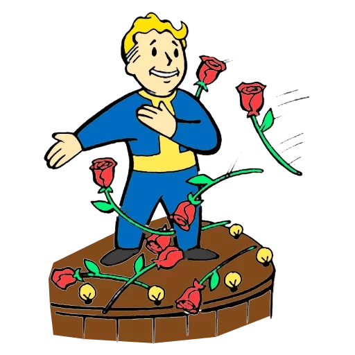🌹 Стикер «Vault boy» для Telegram