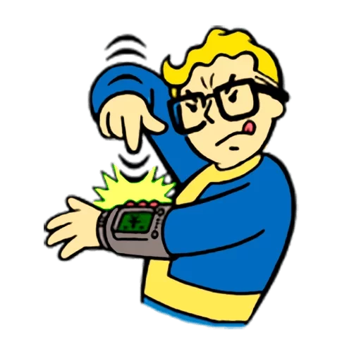 👓 Стикер «Vault boy» для Telegram