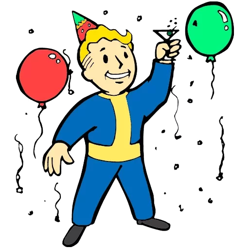 🎉 Стикер «Vault boy» для Telegram