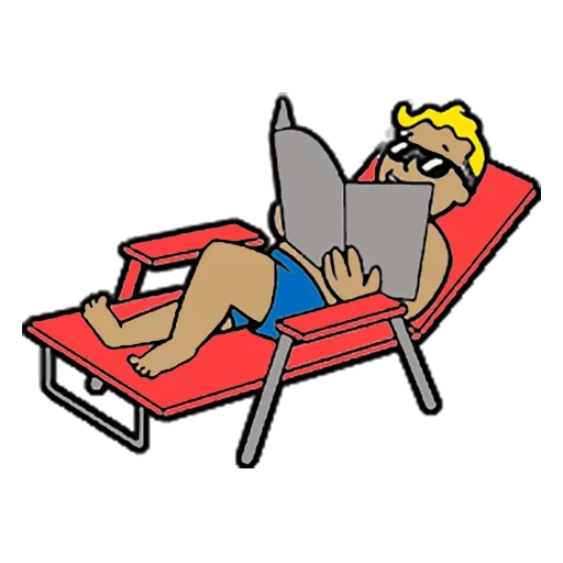 📖 Стикер «Vault boy» для Telegram