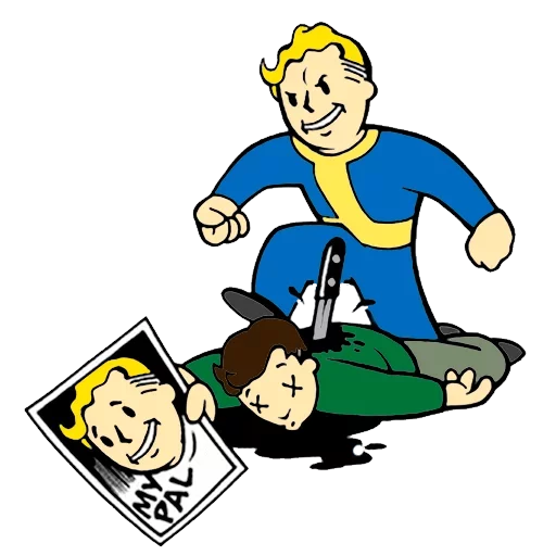 🔪 Стикер «Vault boy» для Telegram
