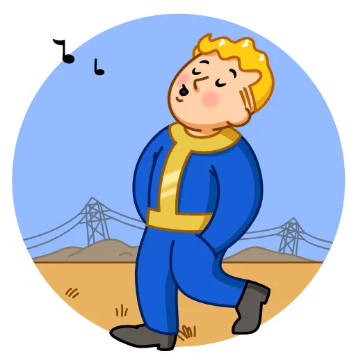 😗 Стикер «Vault Boy» для Telegram