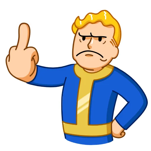 🖕 Стикер «Vault Boy» для Telegram