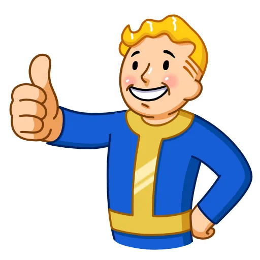 👍 Стикер «Vault Boy» для Telegram