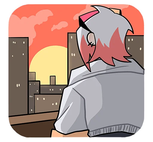 🌅 Стикер «Вектор без надписей» для Telegram