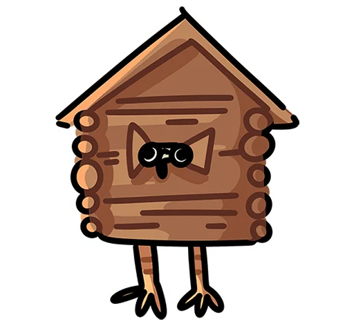 🏠 Стикер «Ведьма без надписей» для Telegram