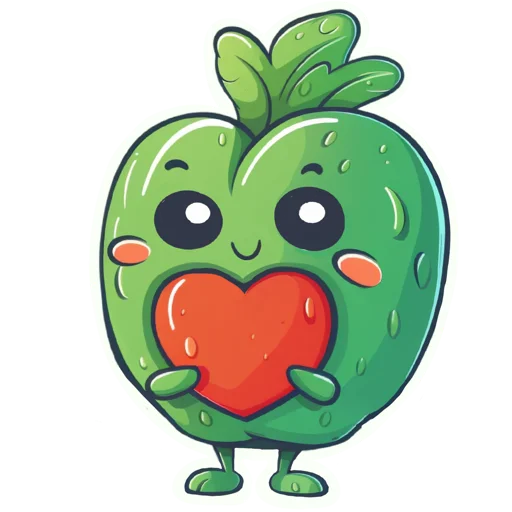 ❤️ Стикер «Овощной микс» для Telegram