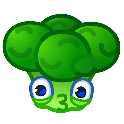 🥦 Стикер «Veggies Emoji» для Telegram
