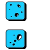 🫥 Эмодзи «Буквы пятнистые, в голубом и розовос цвете» для Telegram