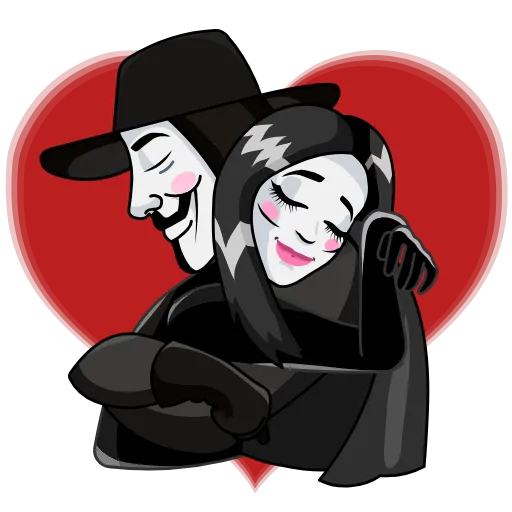 😘 Стикер «Vendetta Guy» для Telegram