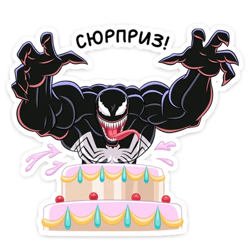 Стикер 17 Веном