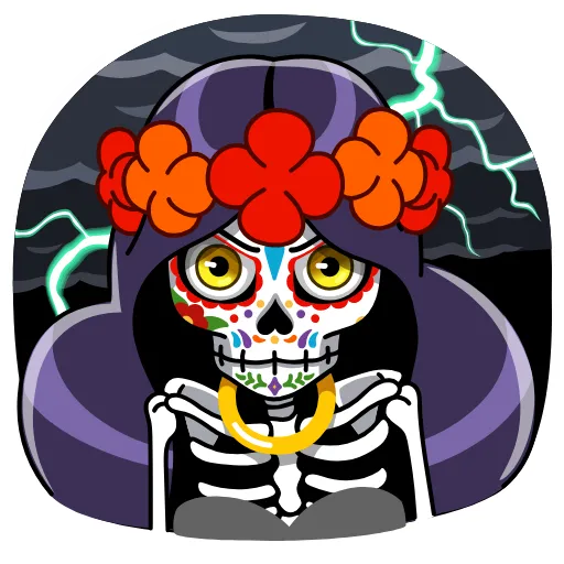 😠 Стикер «Vera Calavera» для Telegram