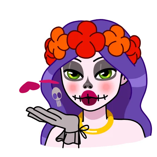 😘 Стикер «Vera Calavera» для Telegram