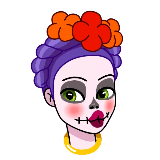 🤨 Стикер «Vera Calavera» для Telegram