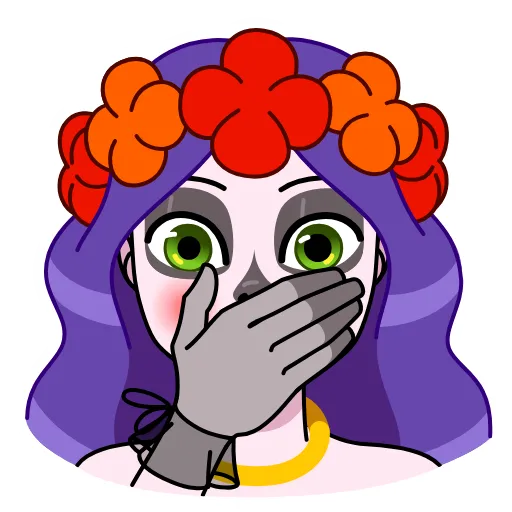 🙊 Стикер «Vera Calavera» для Telegram